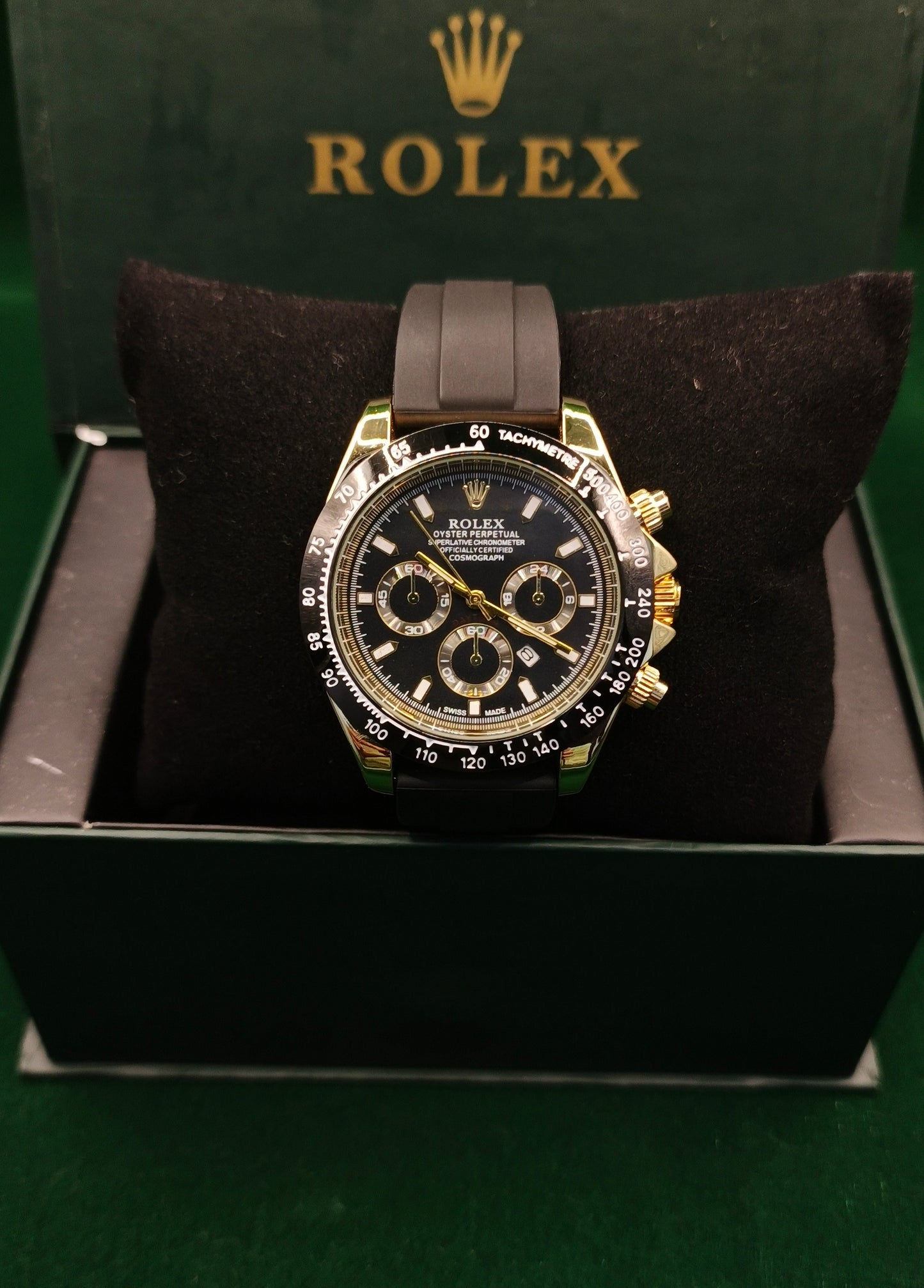Rolex Strap Master – Golden With Black Edition |Datejust Dial