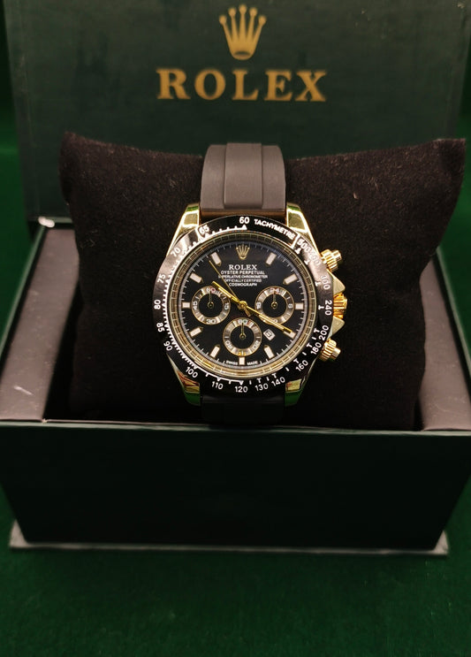 Rolex Strap Master β Golden With Black Edition |Datejust Dial