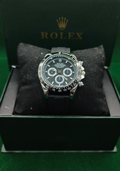 Rolex Strap Master – Silver With Black Edition | Datejust Dial