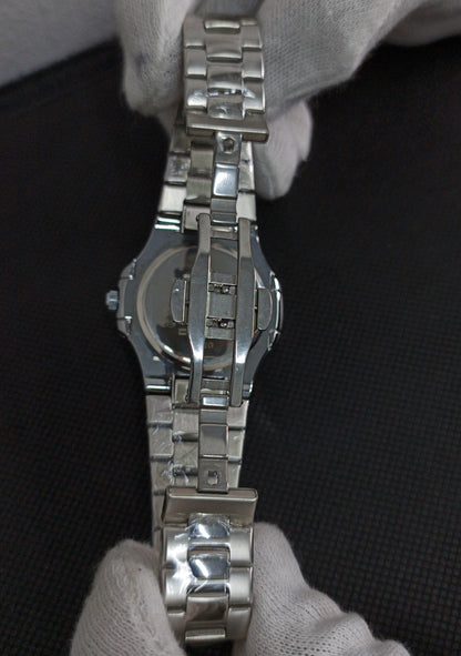 Patek Chain Silver with Tiffany Blue Dial & Date