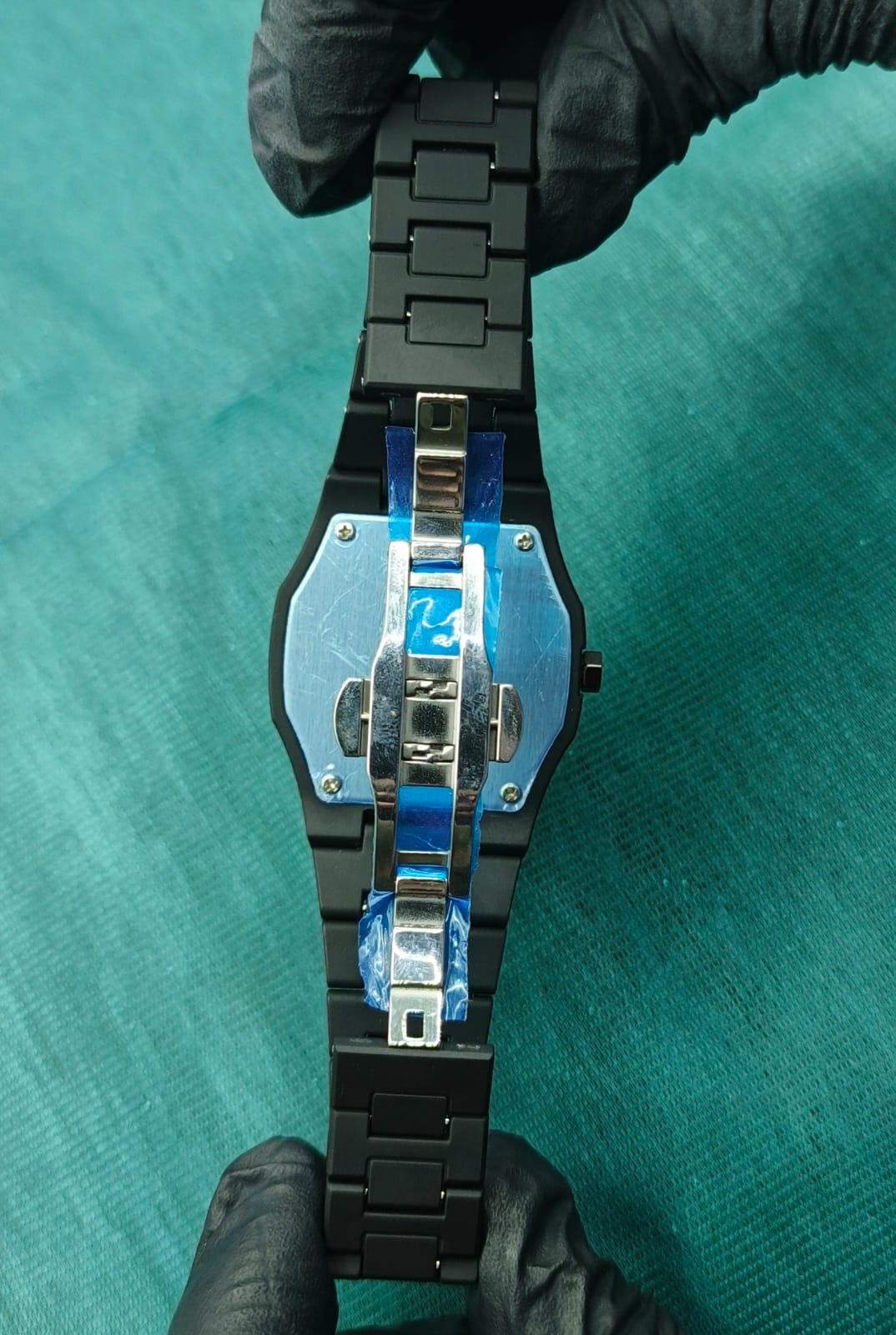 Arabic Aura Watch with Black Dial & Fiber Finish